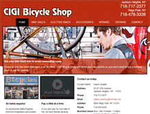 Tablet Screenshot of cigibicycleshop.com